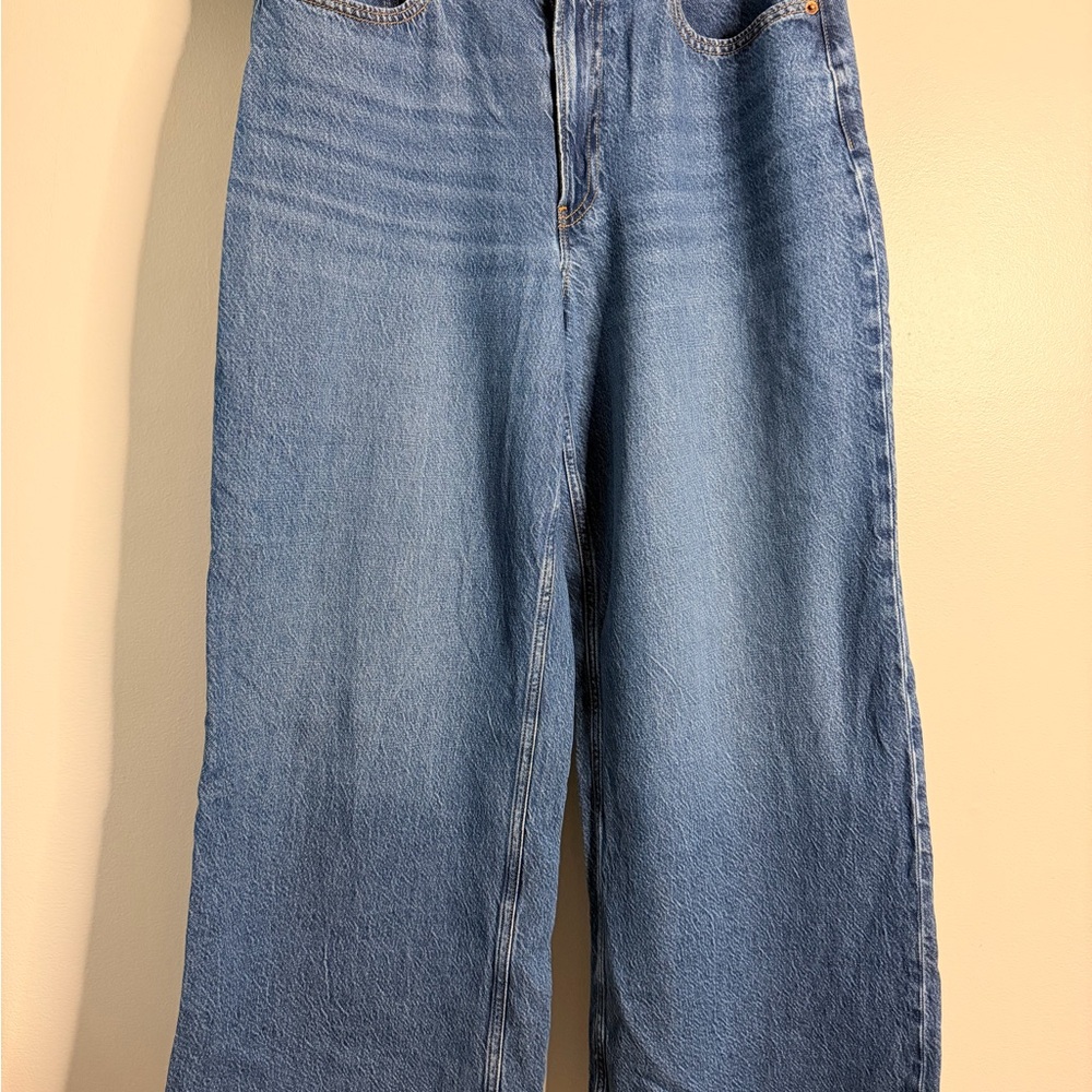 Abercrombie Wide Leg High Rise Jeans - Picture 2 of 4